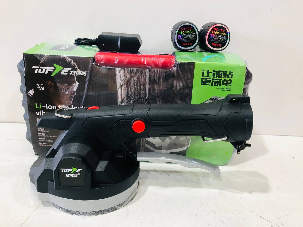 ویبره و چکش کاشی و سرامیک شارژی مارک تاپ وی topv مدلDC12V